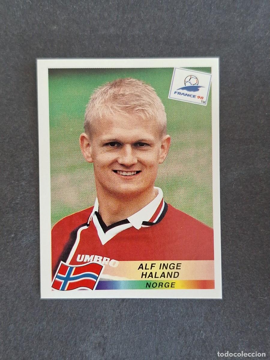 Cartes &agrave; collectionner de Football: L1 ALF INGE HALAND SELECCION NORUEGA 70 MUNDIAL FRANCIA 98 1998 PANINI NUNCA PEGADO SIN PEGAR