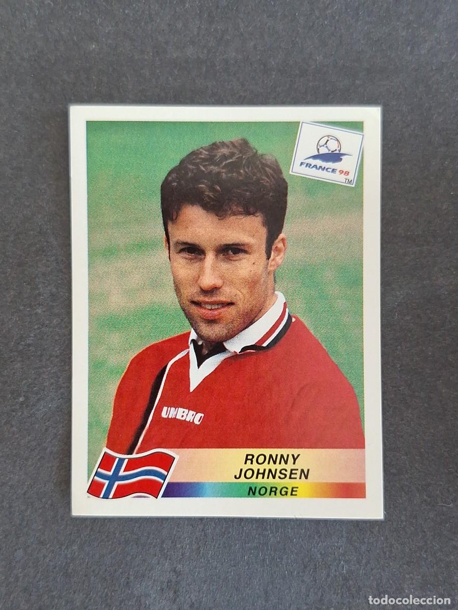 Cromos de f&uacute;tbol: L1 RONNY JOHNSEN SELECCION NORUEGA 72 MUNDIAL FRANCIA 98 1998 PANINI NUNCA PEGADO SIN PEGAR