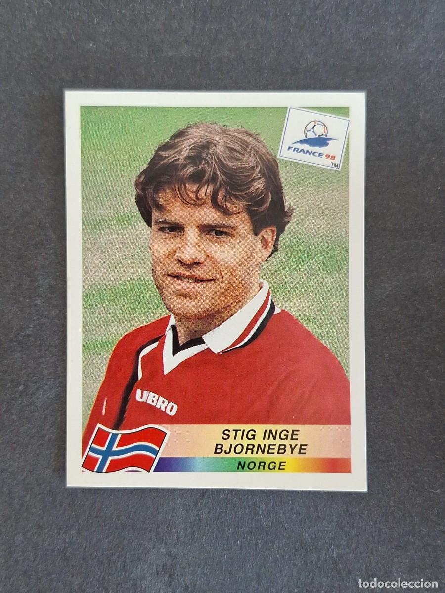 Cromos de f&uacute;tbol: L1 STIG INGE BJORNEBYE SELECCION NORUEGA 73 MUNDIAL FRANCIA 98 1998 PANINI NUNCA PEGADO SIN PEGAR