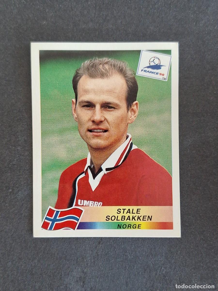 Cromos de f&uacute;tbol: L1 STALE SOLBAKKEN SELECCION NORUEGA 75 MUNDIAL FRANCIA 98 1998 PANINI NUNCA PEGADO SIN PEGAR