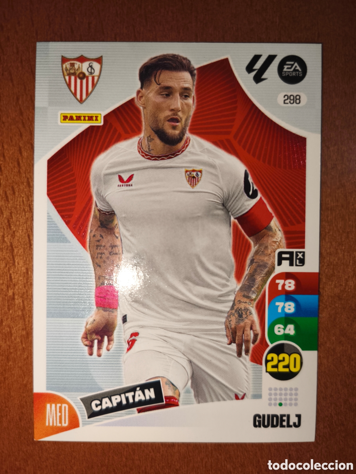 Cromos de f&uacute;tbol: Gudelj n&deg;298 Adrenalyn XL 24/25 Sevilla