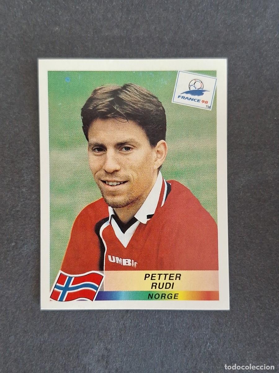 Cromos de f&uacute;tbol: L1 PETTER RUDI SELECCION NORUEGA 77 MUNDIAL FRANCIA 98 1998 PANINI NUNCA PEGADO SIN PEGAR