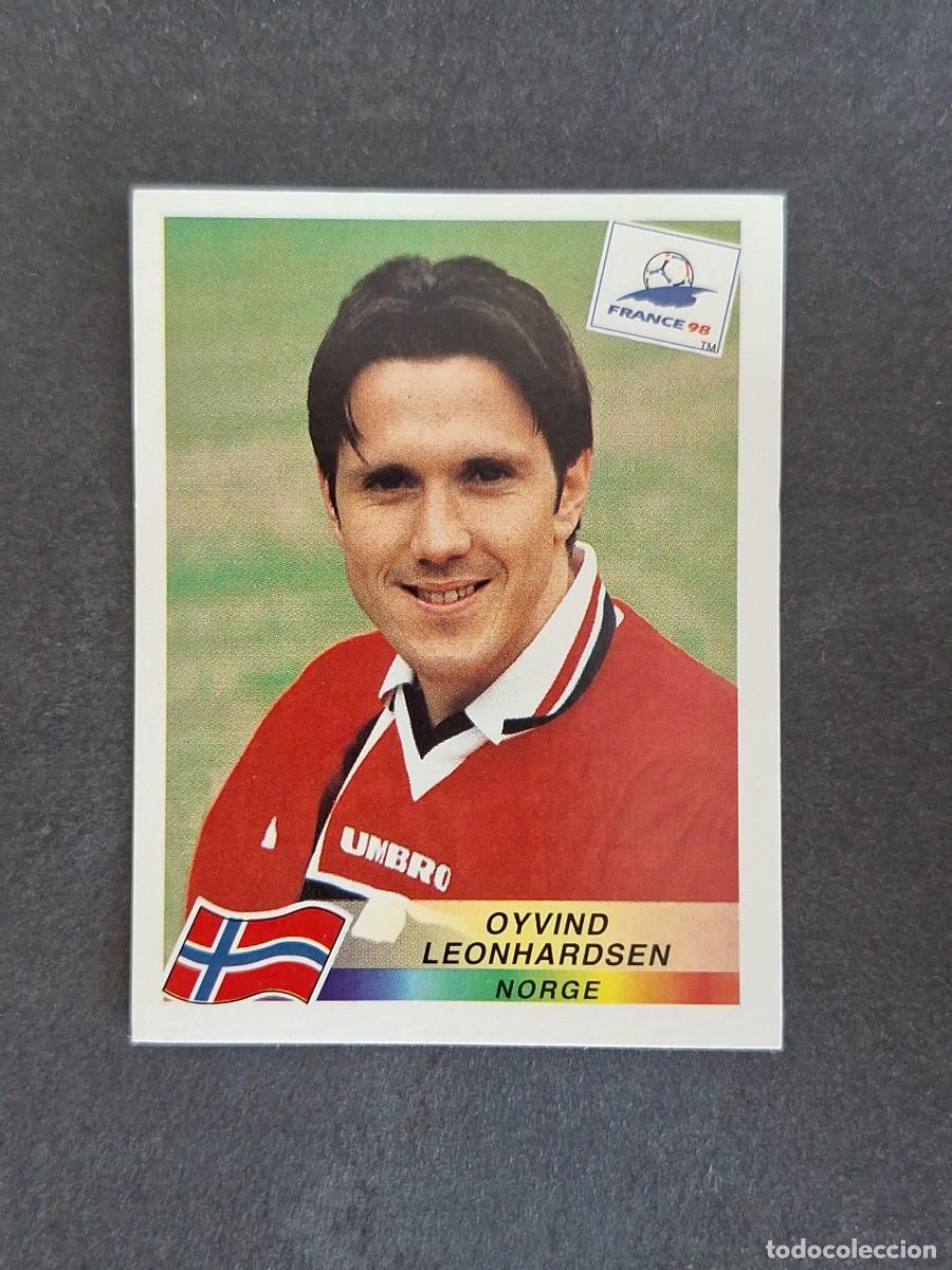 Cromos de f&uacute;tbol: L1 OYVIND LEONHARDSEN SELECCION NORUEGA 79 MUNDIAL FRANCIA 98 1998 PANINI NUNCA PEGADO SIN PEGAR