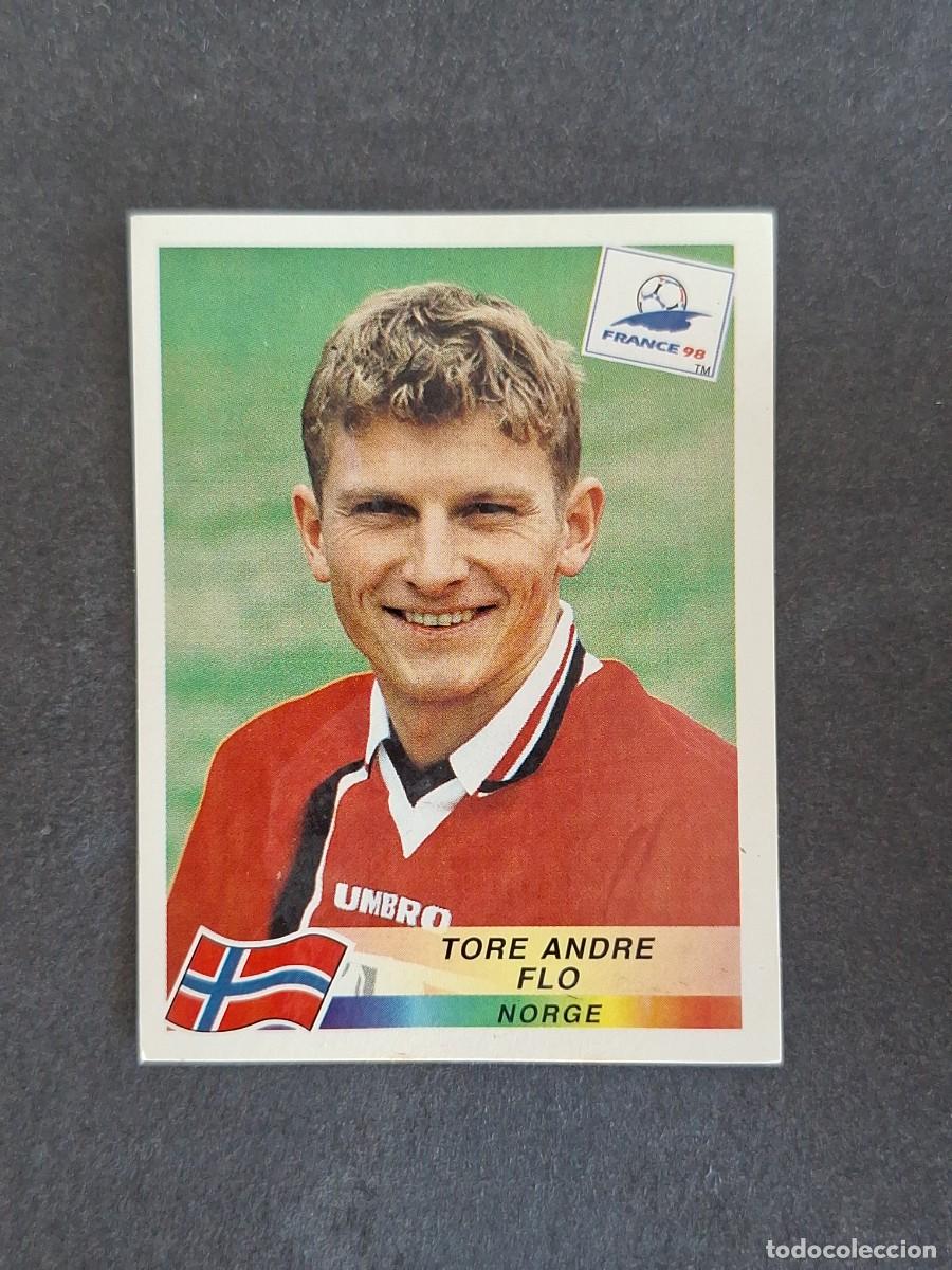 Cromos de f&uacute;tbol: L1 TORE ANDRE FLO SELECCION NORUEGA 82 MUNDIAL FRANCIA 98 1998 PANINI NUNCA PEGADO SIN PEGAR