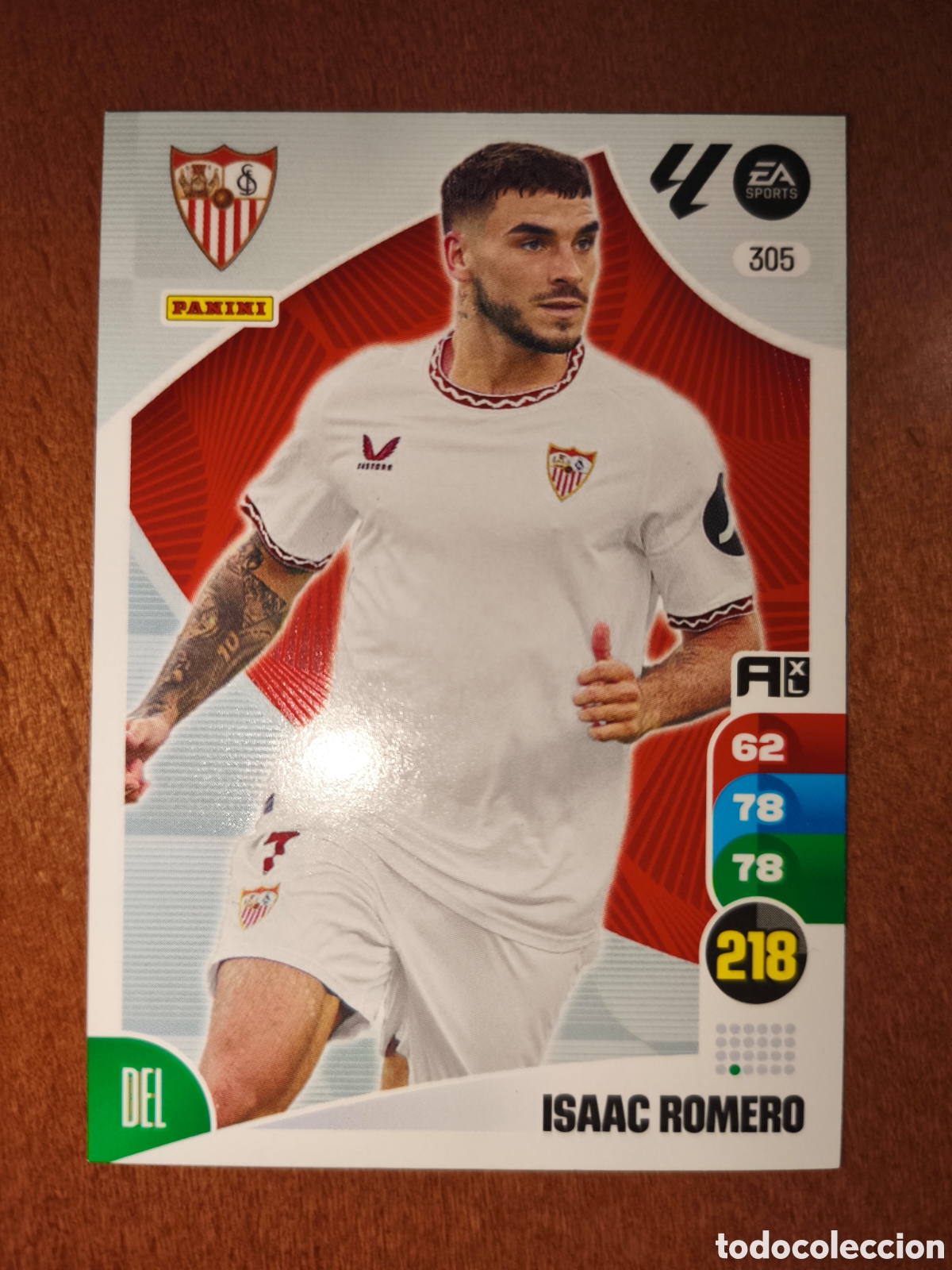 Cromos de f&uacute;tbol: Isaac Romero n&deg;305 Adrenalyn XL 24/25 #/Sevilla