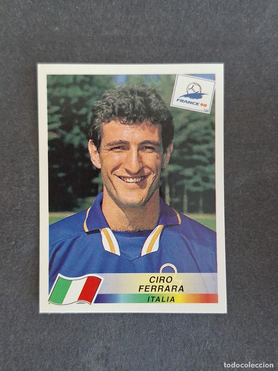 Fu&szlig;ball-Sticker: L1 CIRO FERRARA SELECCION ITALIA 89 MUNDIAL FRANCIA 98 1998 PANINI NUNCA PEGADO SIN PEGAR
