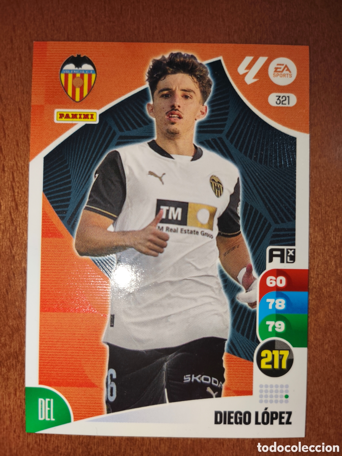 Fu&szlig;ball-Sticker: Diego L&oacute;pez n&deg;321 Adrenalyn XL 24/25 Valencia