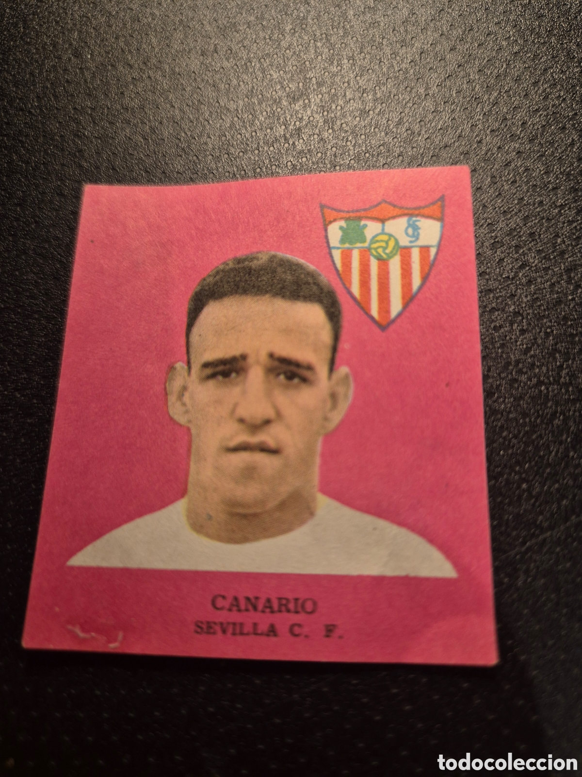 Fu&szlig;ball-Sticker: CANARIO SEVILLA C F FUTBOL 1963 DISGRA FHER