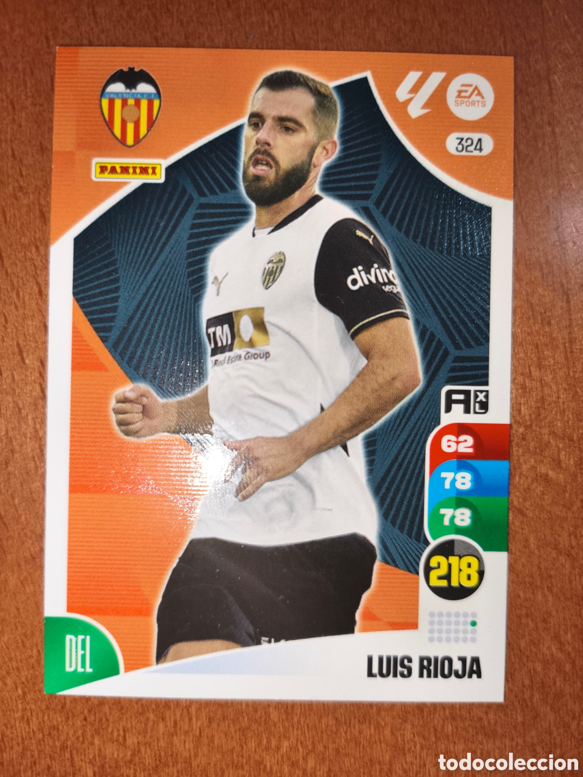 Fu&szlig;ball-Sticker: Luis Rioja n&deg;324 Adrenalyn XL 24/25 Valencia