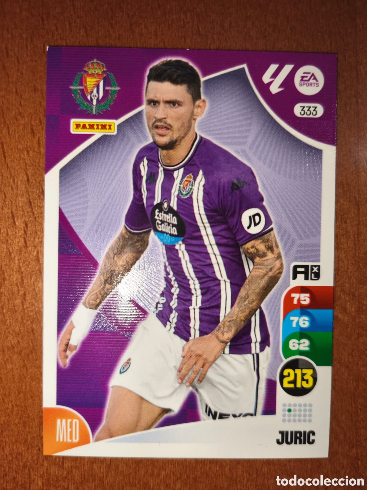 Fu&szlig;ball-Sticker: Juric n&deg;333 Adrenalyn XL 24/25 Valladolid