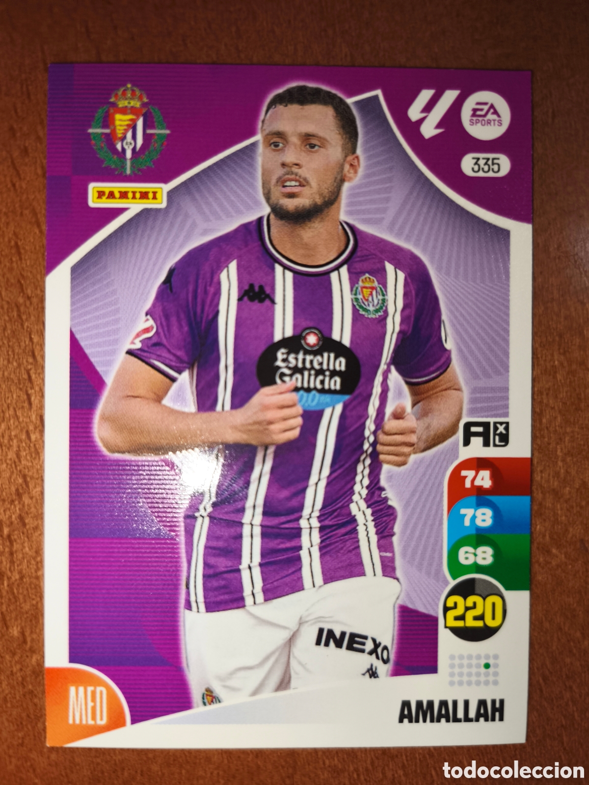 Fu&szlig;ball-Sticker: Amallah n&deg;335 Adrenalyn XL 24/25 Valladolid