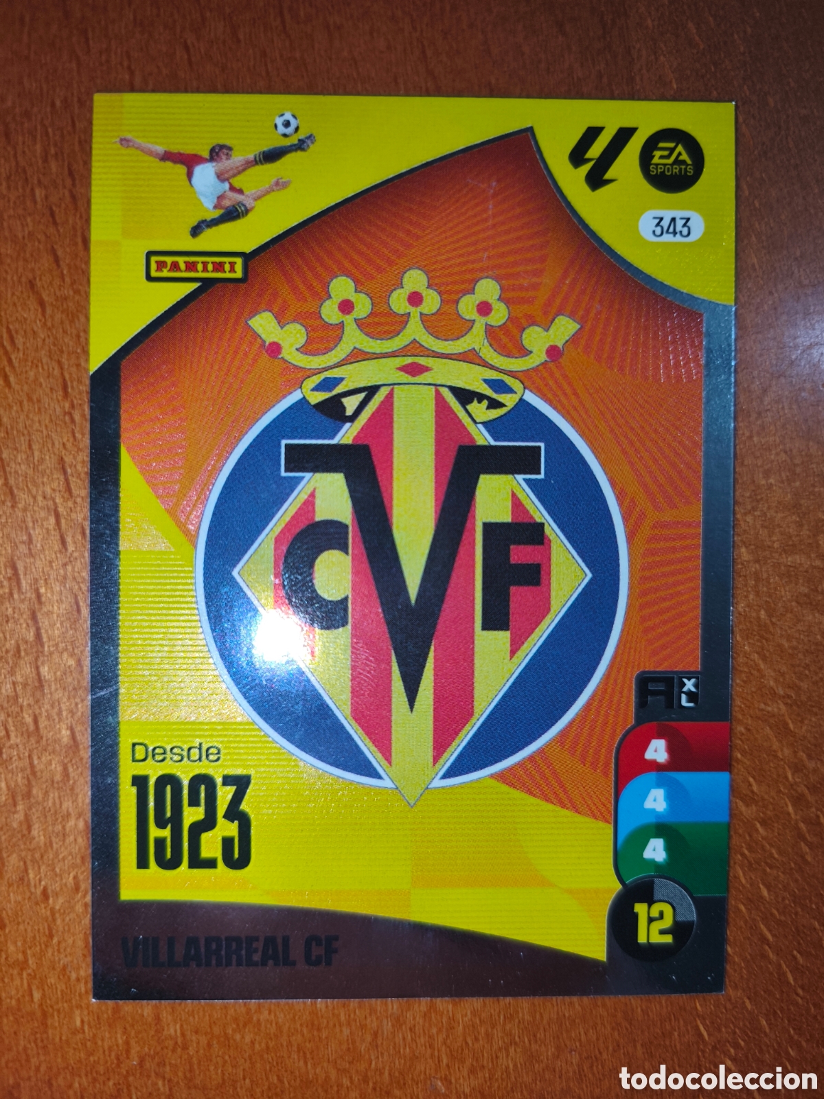Fu&szlig;ball-Sticker: Escudo Villarreal CF n&deg;343 Adrenalyn XL 24/25