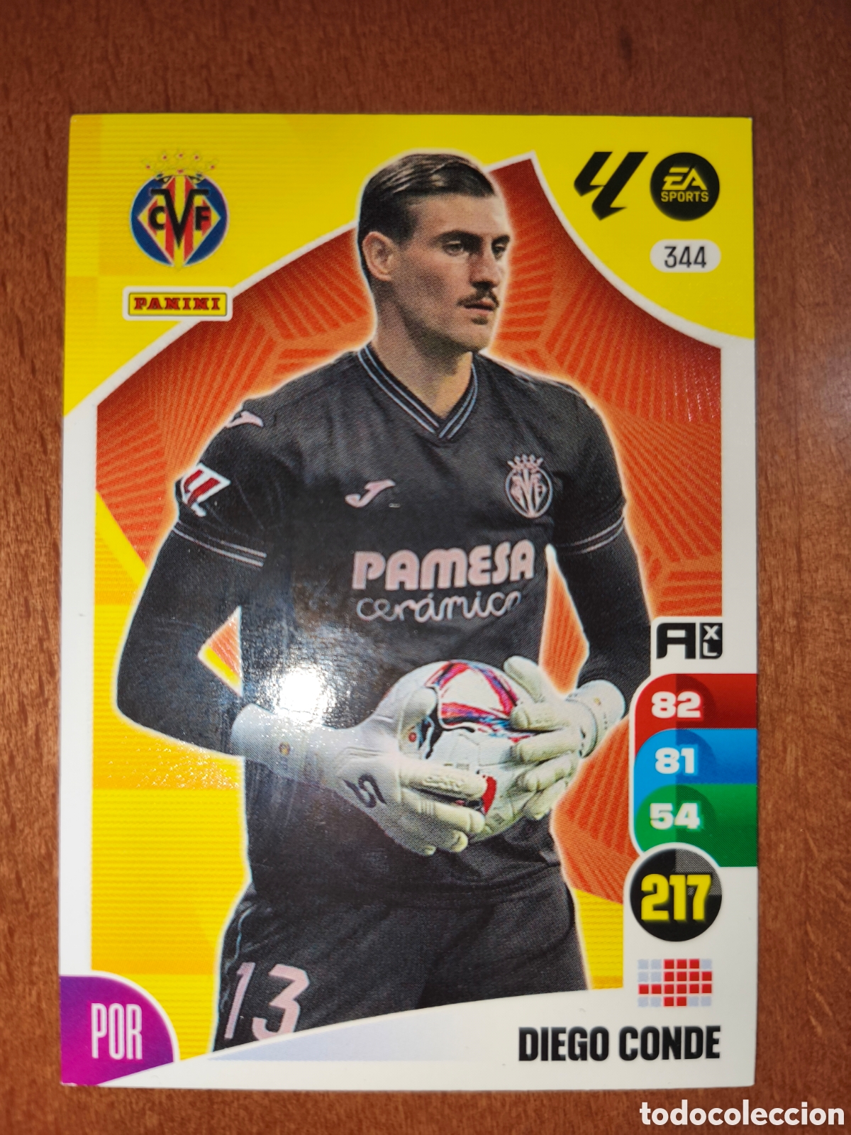 Fu&szlig;ball-Sticker: Diego Conde n&deg;344 Adrenalyn XL 24/25 Villarreal