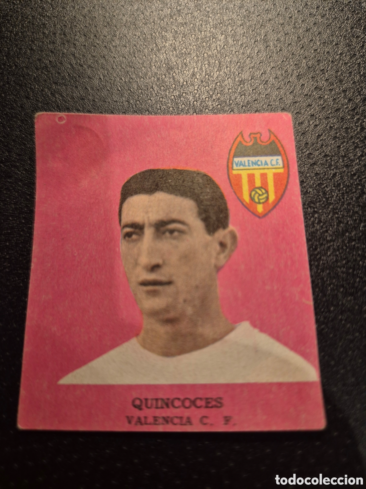 Figurine di Calcio: QUINCOCES VALENCIA C F FUTBOL 1963 DISGRA FHER