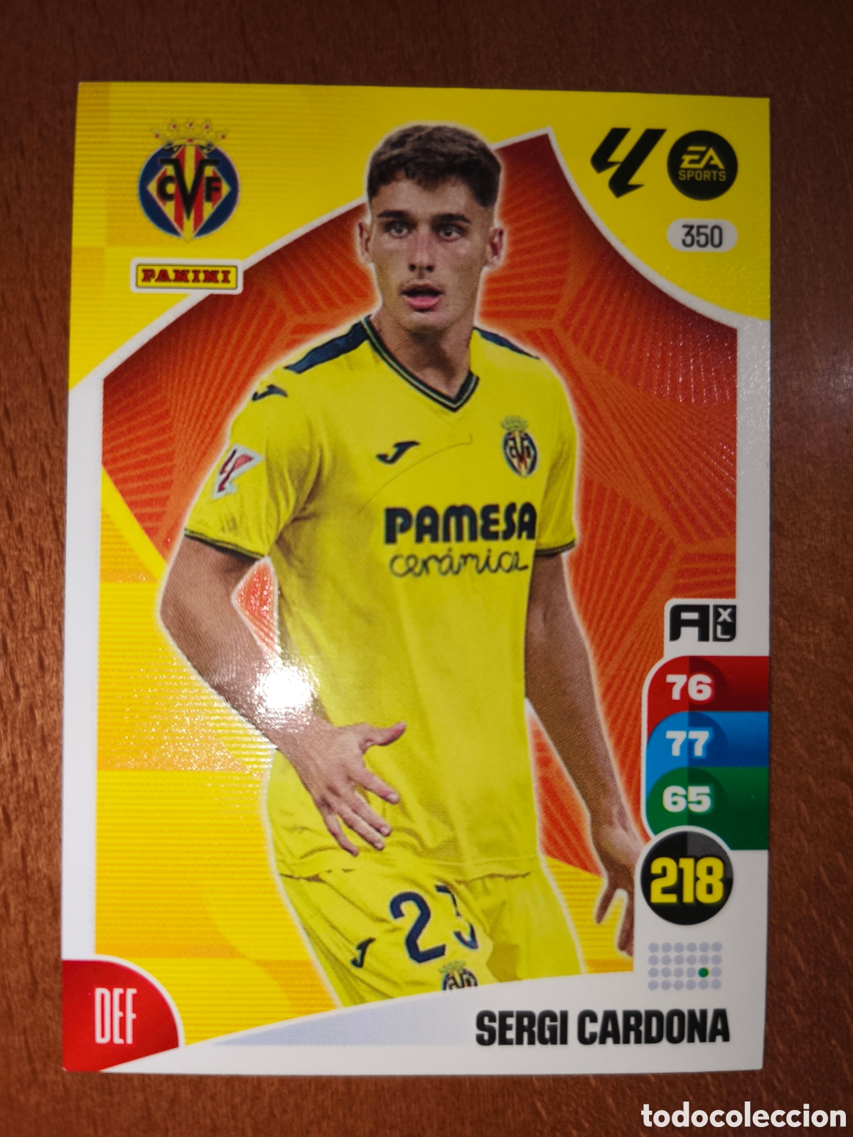 Figurine di Calcio: Sergi Cardona n&deg;350 Adrenalyn XL 24/25 Villarreal