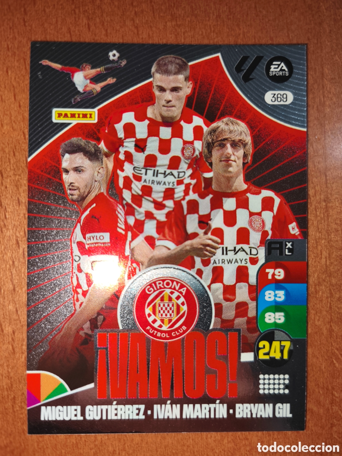 Figurine di Calcio: &iexcl;VAMOS! n&deg;369 Adrenalyn XL 24/25 Girona