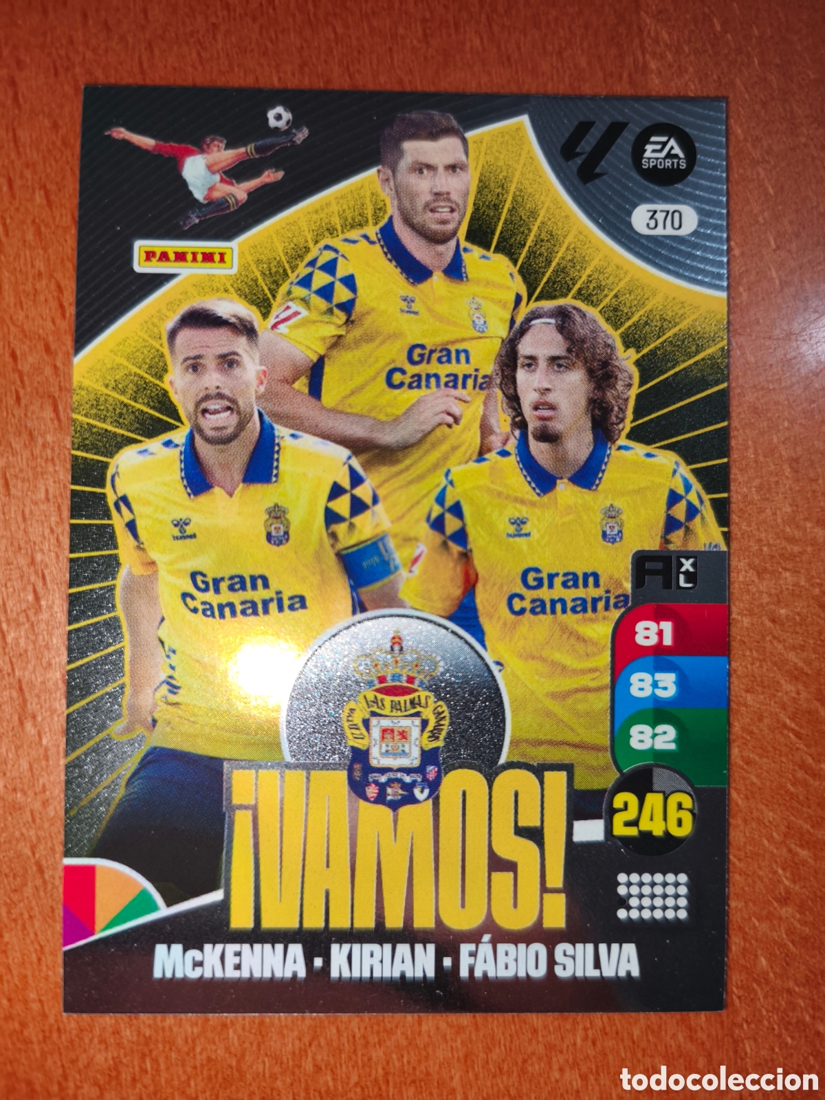 Figurine di Calcio: &iexcl;VAMOS! n&deg;370 Adrenalyn XL 24/25 Las Palmas