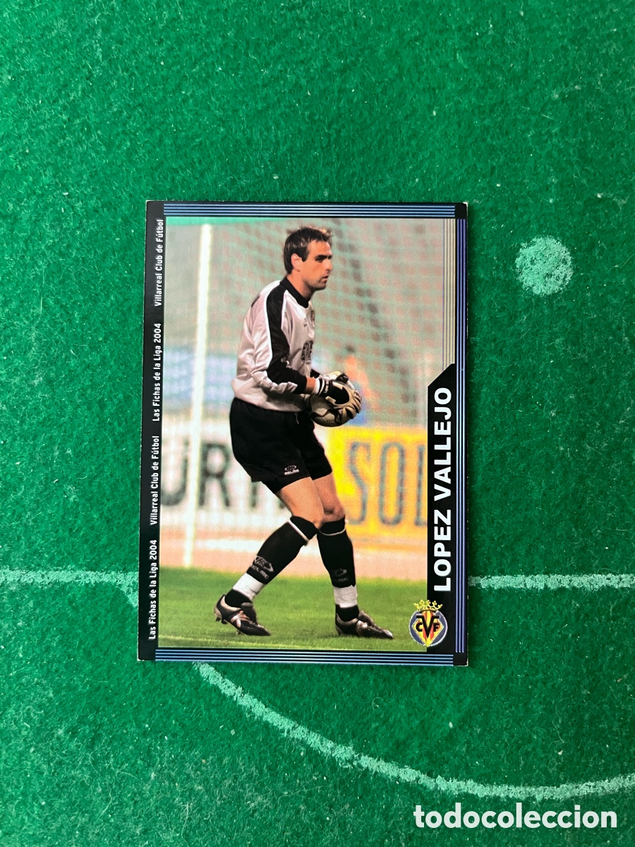 Fu&szlig;ball-Sticker: 383 L&Oacute;PEZ VALLEJO VILLARREAL LAS FICHAS DE LA LIGA 2003 2004 MUNDICROMO