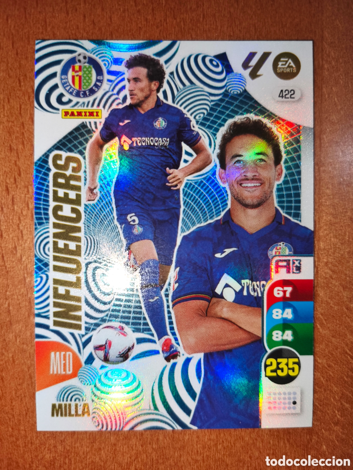 Fu&szlig;ball-Sticker: Milla n&deg;422 INFLUENCERS Adrenalyn XL 24/25 Getafe