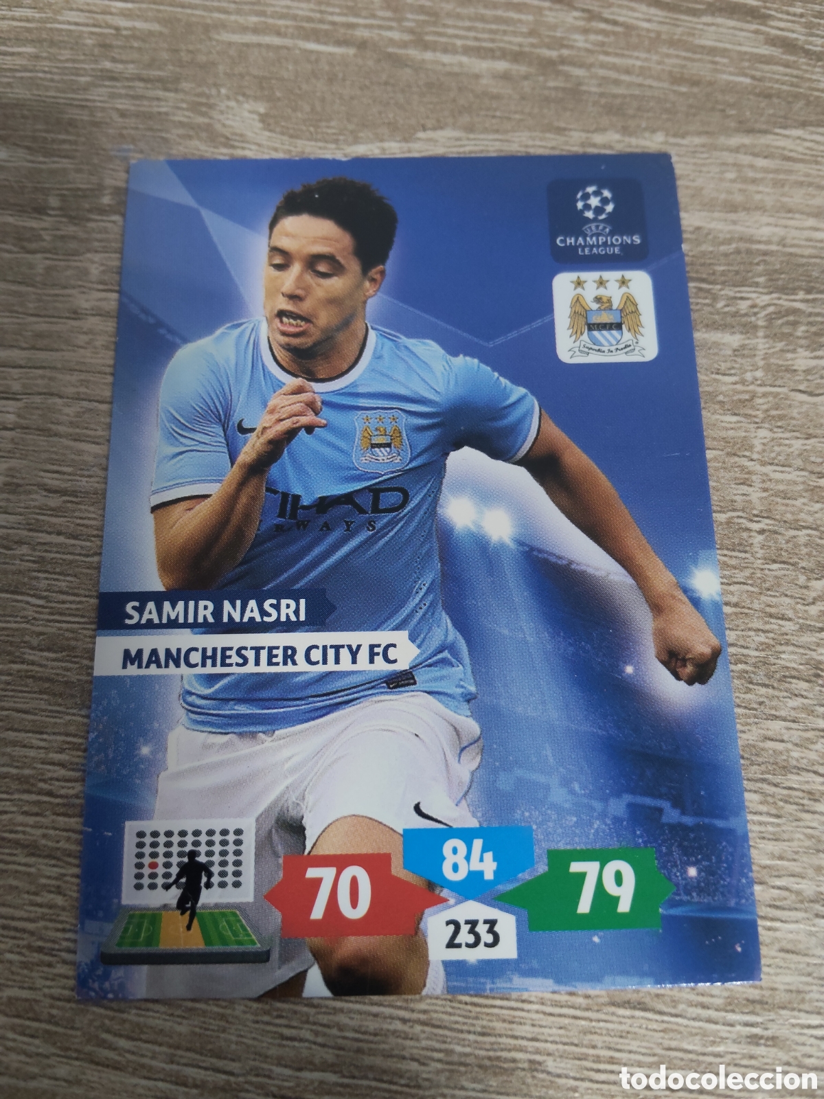 Fu&szlig;ball-Sticker: Panini Adrenalyn champions league 2013 2014 13 14 Samir Nasri Manchester City