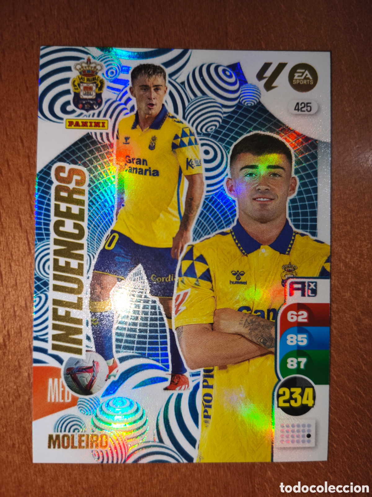 Fu&szlig;ball-Sticker: Moleiro n&deg;425 INFLUENCERS Adrenalyn XL 24/25 Las Palmas