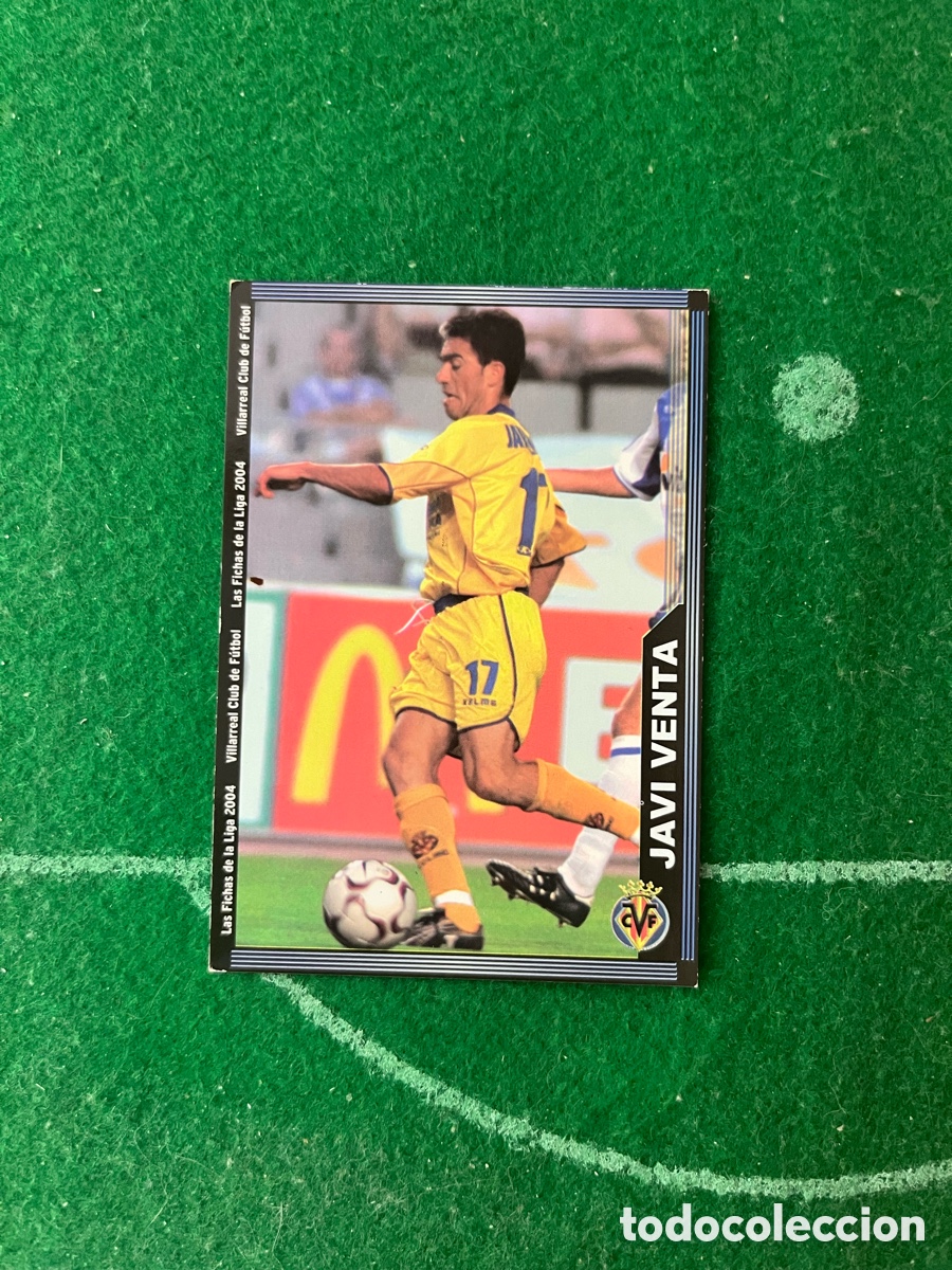 Fu&szlig;ball-Sticker: 390 JAVI VENTA VILLARREAL LAS FICHAS DE LA LIGA 2003 2004 MUNDICROMO