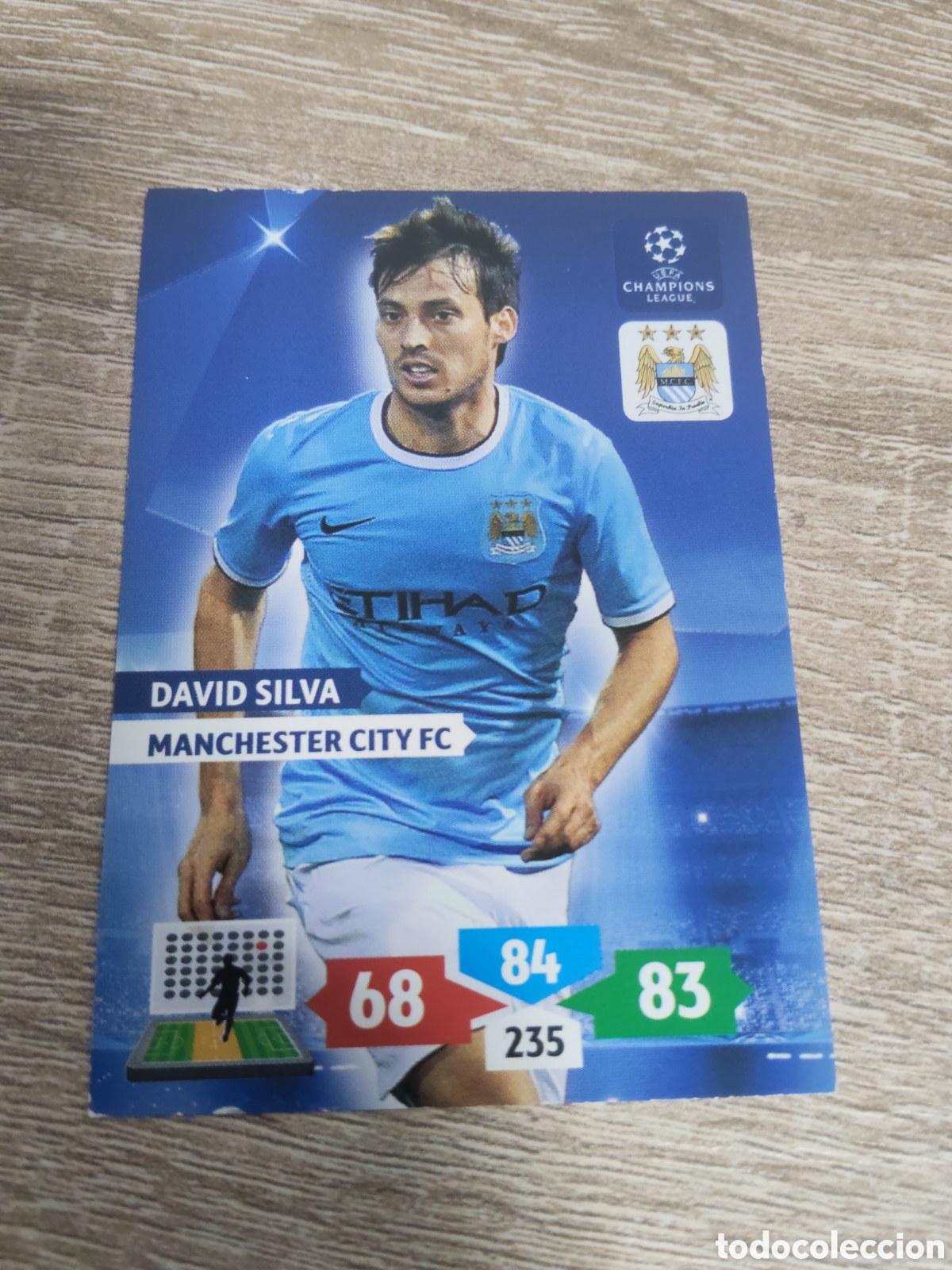 Fu&szlig;ball-Sticker: Panini Adrenalyn champions league 2013 2014 13 14 David Silva Manchester City