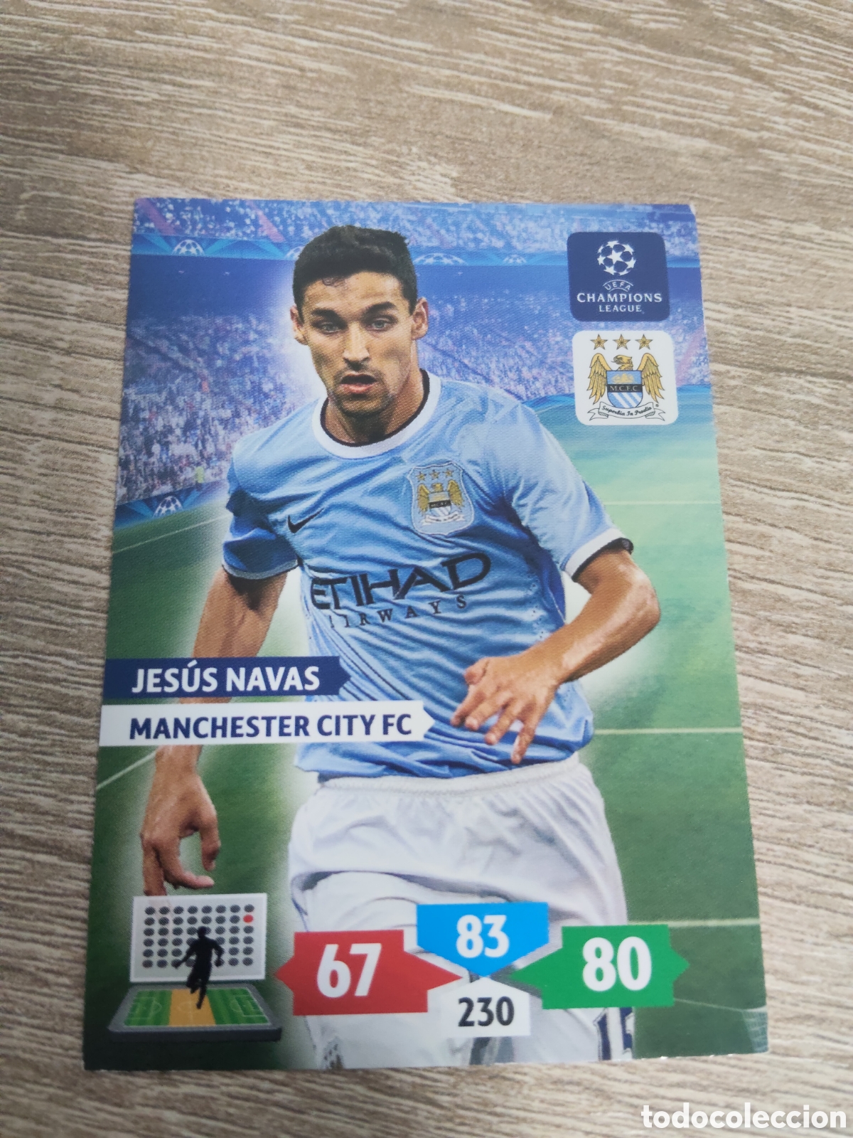 Fu&szlig;ball-Sticker: Panini Adrenalyn champions league 2013 2014 13 14 Jes&uacute;s Navas Manchester City