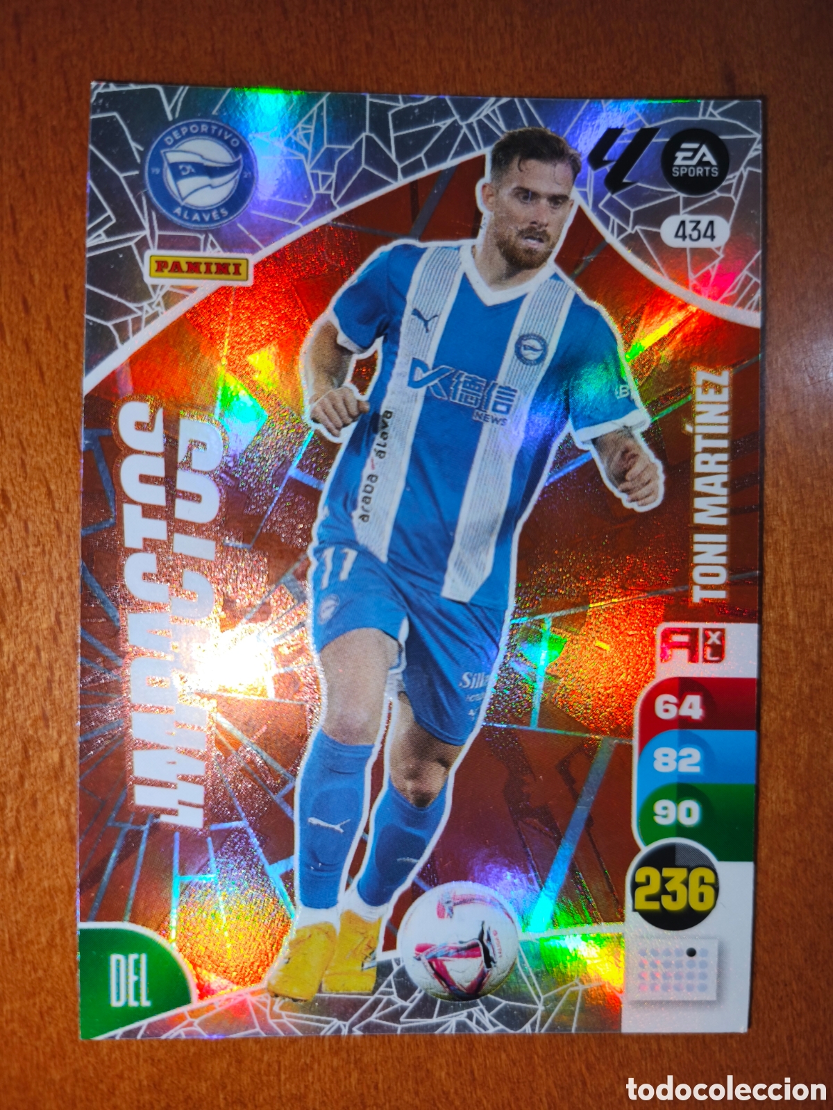 Cartes &agrave; collectionner de Football: Toni Mart&iacute;nez n&deg;434 IMPACTOS Adrenalyn XL 24/25 Deportivo Alav&eacute;s
