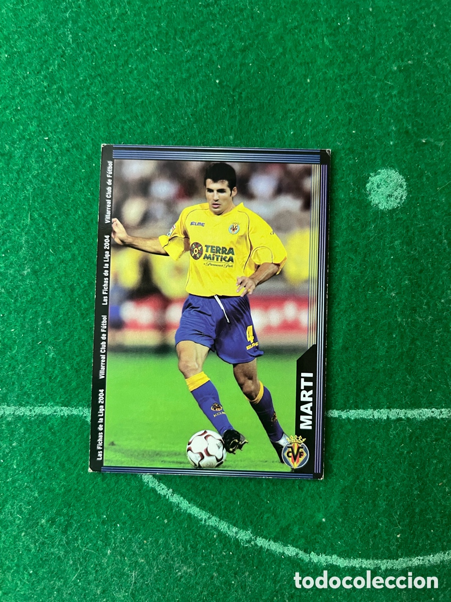 Cartes &agrave; collectionner de Football: 393 MARTI VILLARREAL LAS FICHAS DE LA LIGA 2003 2004 MUNDICROMO