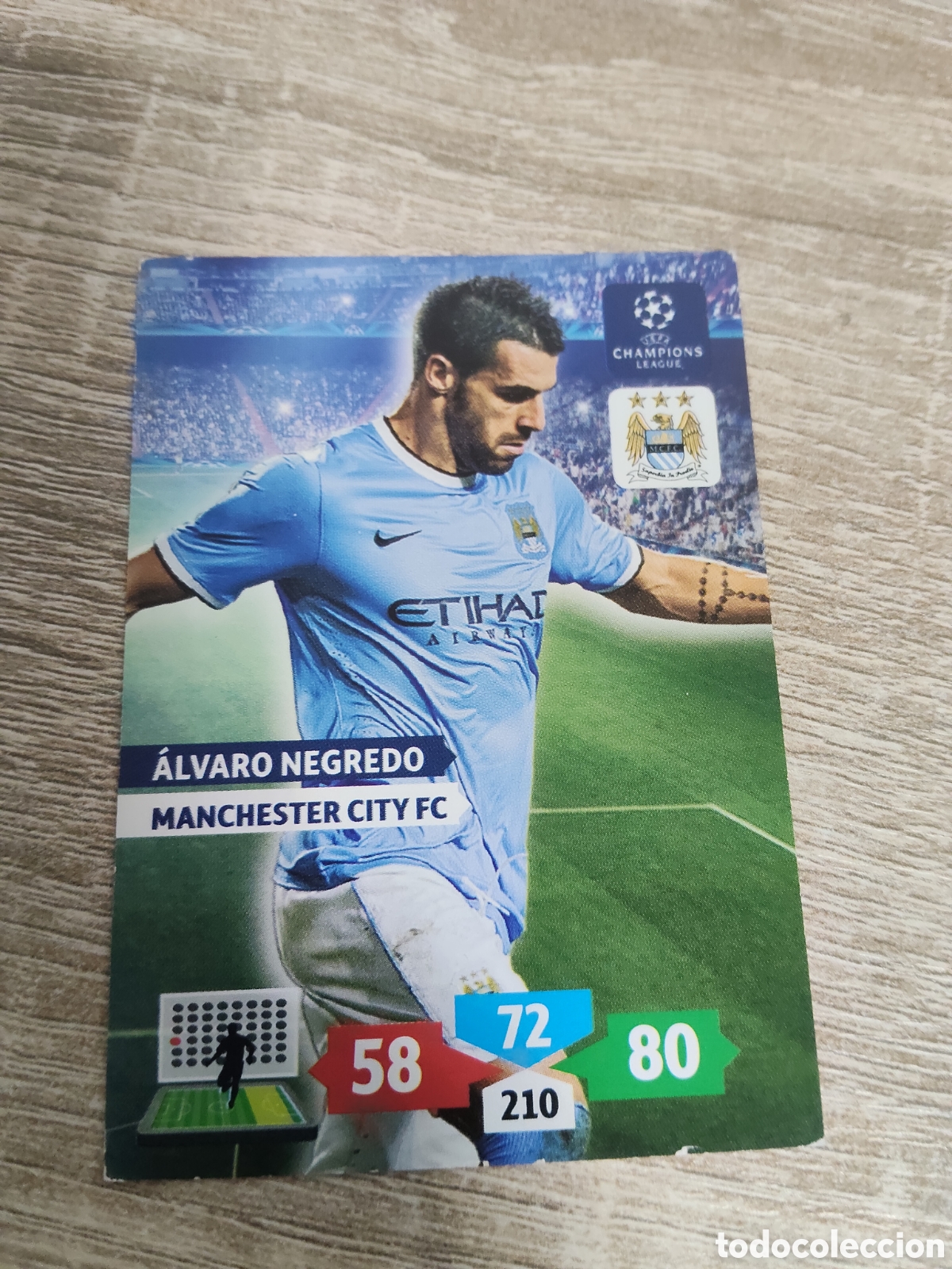 Cartes &agrave; collectionner de Football: Panini Adrenalyn champions league 2013 2014 13 14 &Aacute;lvaro Negredo Manchester City