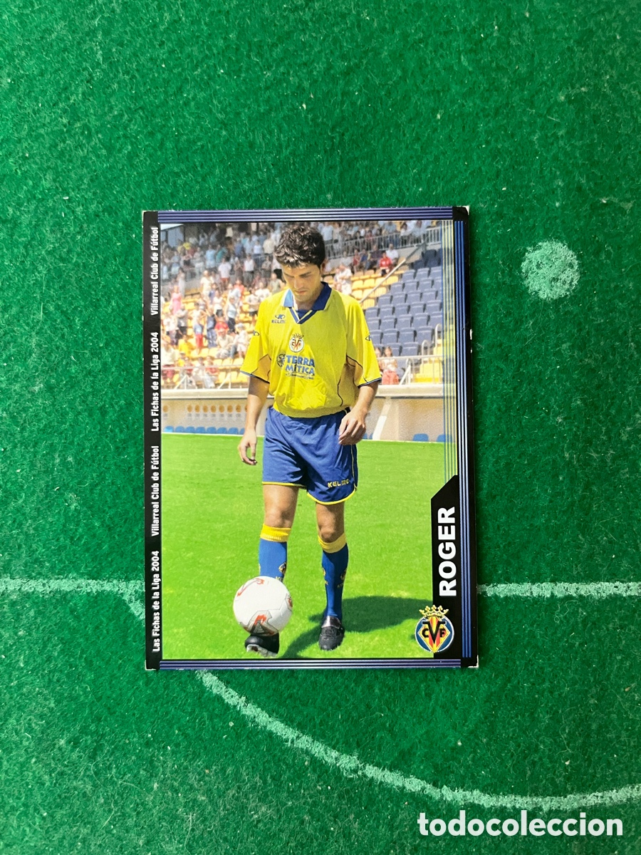 Cartes &agrave; collectionner de Football: 395 ROGER VILLARREAL LAS FICHAS DE LA LIGA 2003 2004 MUNDICROMO