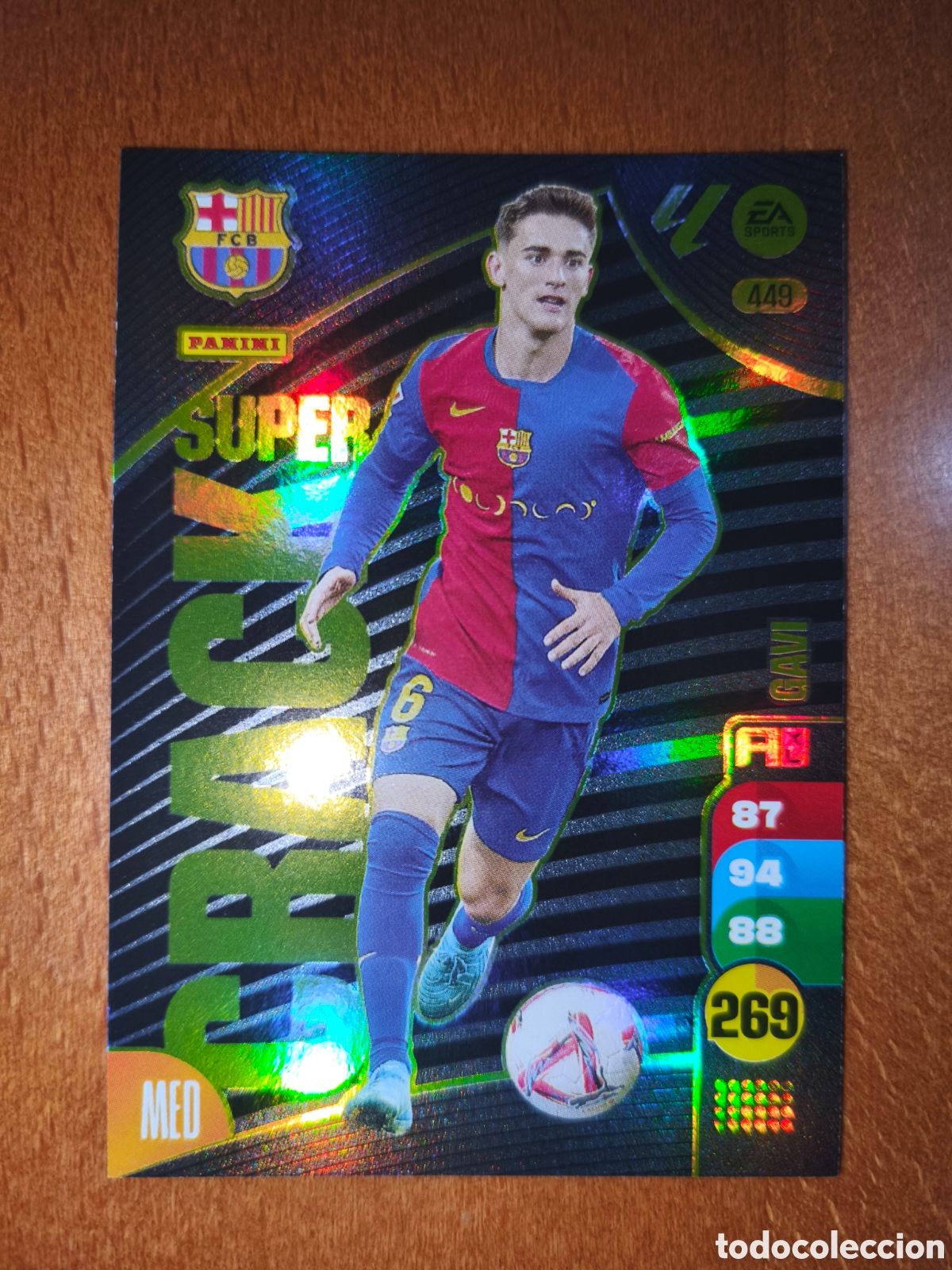 Cartes &agrave; collectionner de Football: Gavi n&deg;449 SUPER CRACK Adrenalyn XL 24/25 Barcelona
