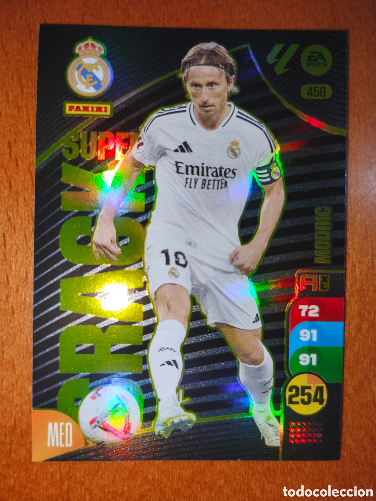 Cartes &agrave; collectionner de Football: Modric n&deg;458 SUPER CRACK Adrenalyn XL 24/25 Real Madrid