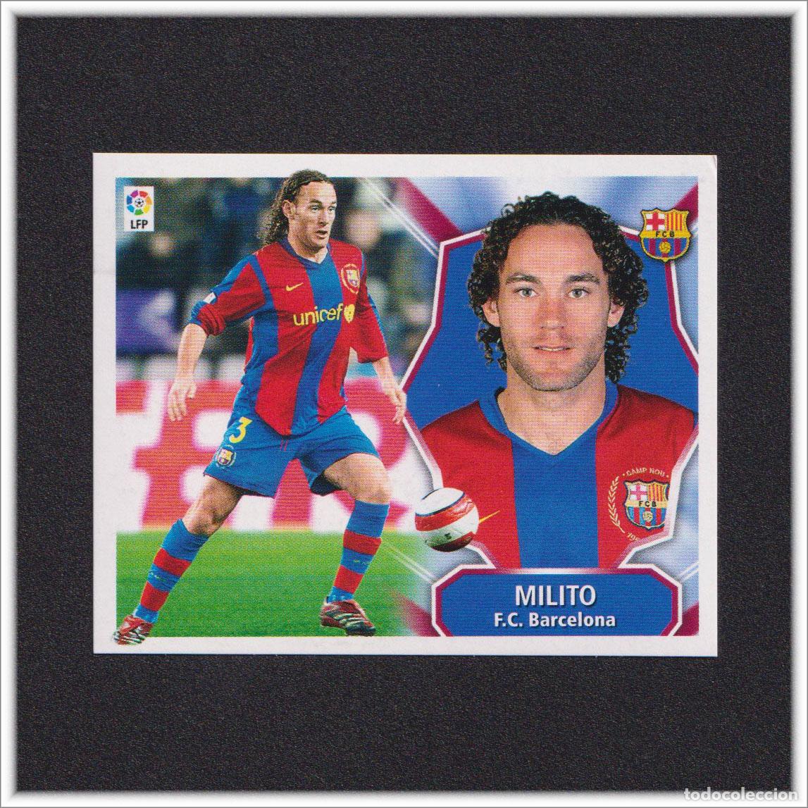 Cartes &agrave; collectionner de Football: LIGA ESTE 2008 2009 08 09 PANINI GABI MILITO BARCELONA COLECCI&Oacute;N LIGA ALBUM BAR&Ccedil;A