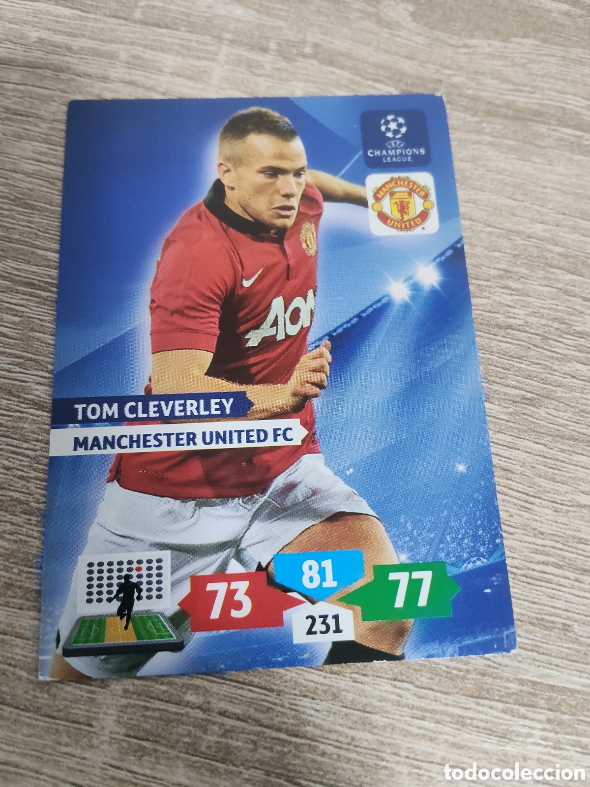 Cartes &agrave; collectionner de Football: Panini Adrenalyn champions league 2013 2014 13 14 Tom Cleverley Manchester United