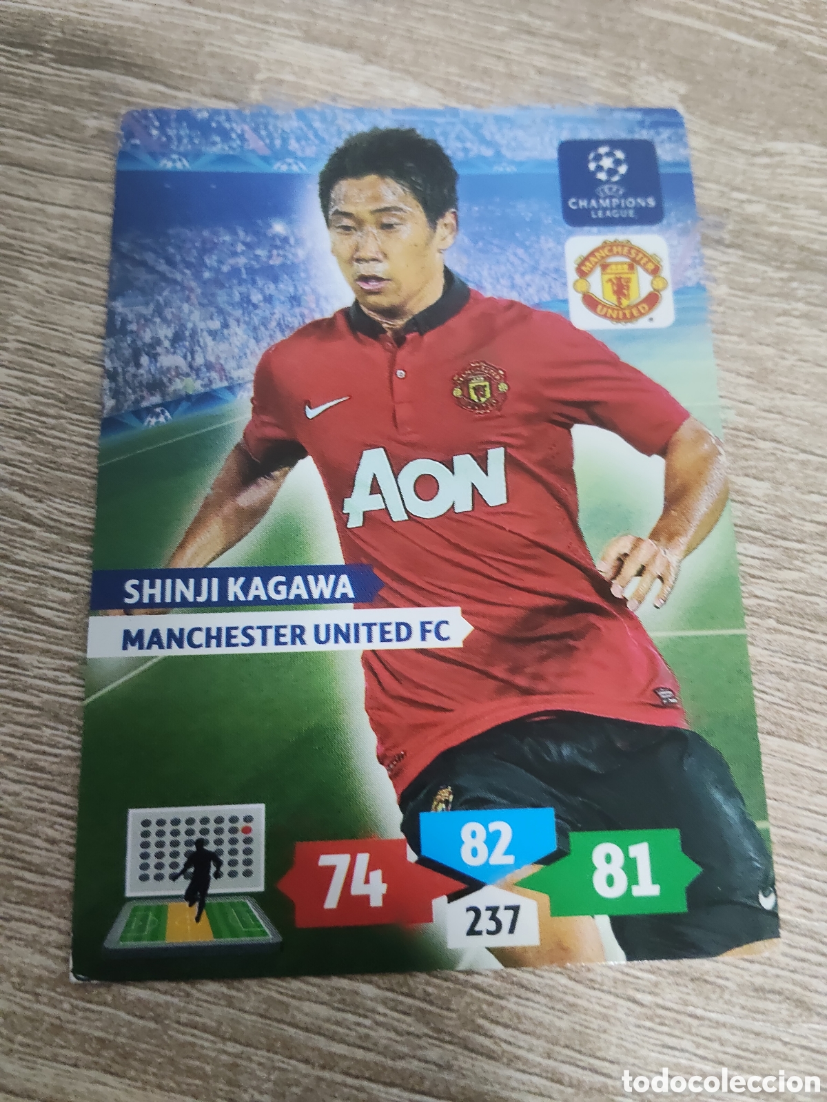 Figurine di Calcio: Panini Adrenalyn champions league 2013 2014 13 14 Shinji Kagawa Manchester United