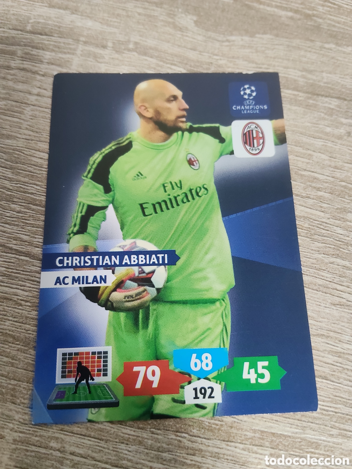 Cartes &agrave; collectionner de Football: Panini Adrenalyn champions league 2013 2014 13 14 Christian Abbiati Milan