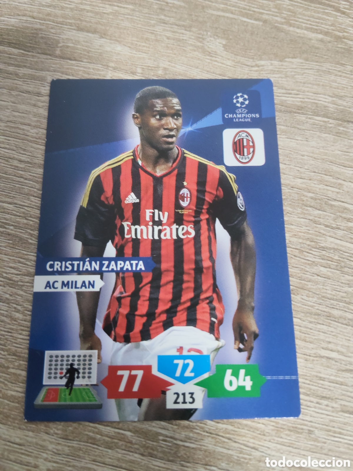 Cartes &agrave; collectionner de Football: Panini Adrenalyn champions league 2013 2014 13 14 Cristian Zapata Milan