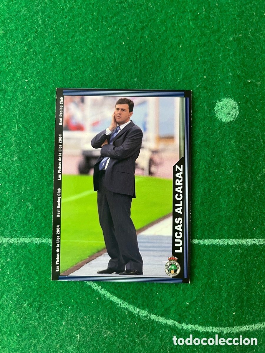 Cartes &agrave; collectionner de Football: 408 LUCAS ALCARAZ RACING DE SANTANDER LAS FICHAS DE LA LIGA 2003 2004 MUNDICROMO ENTRENADOR