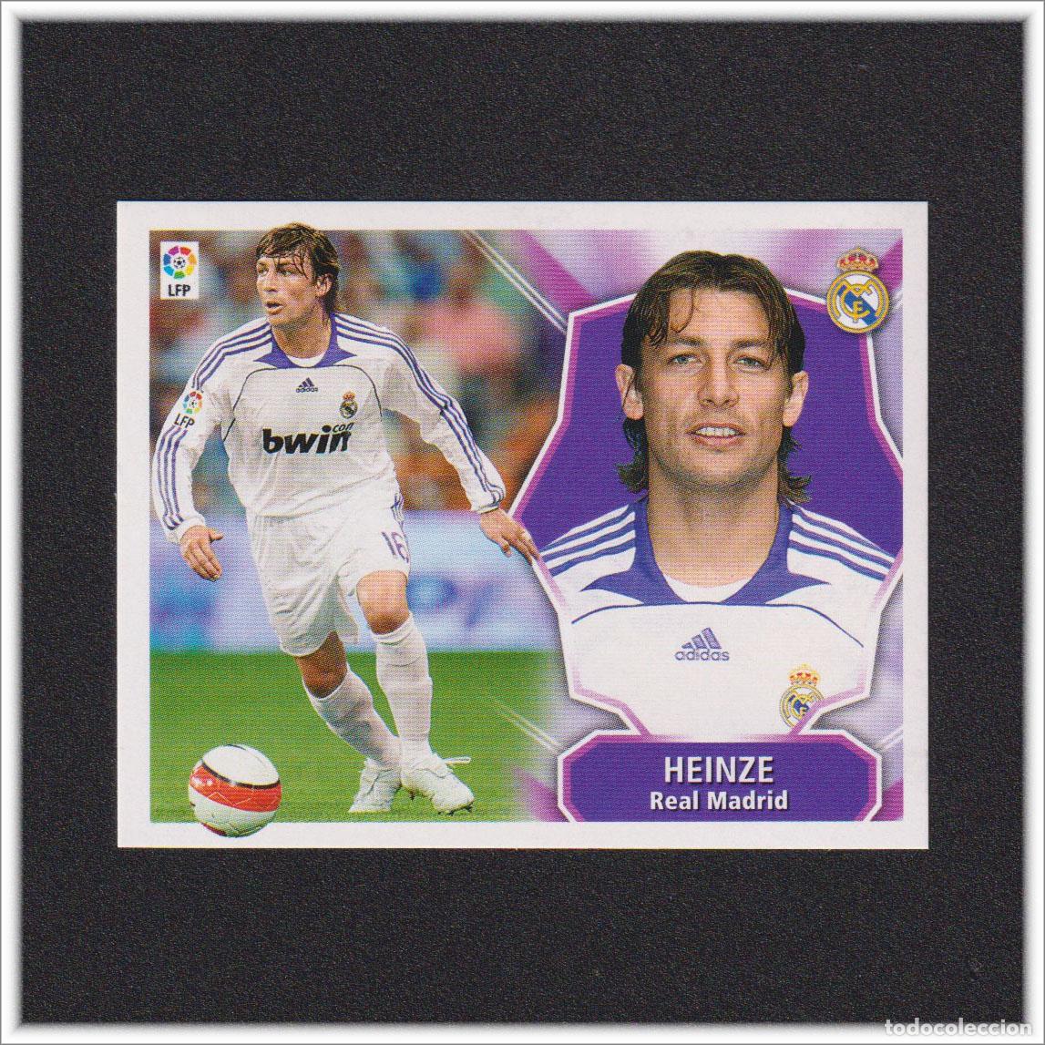 Cartes &agrave; collectionner de Football: LIGA ESTE 2008 2009 08 09 PANINI HEINZE REAL MADRID COLECCI&Oacute;N ALBUM F&Uacute;TBOL