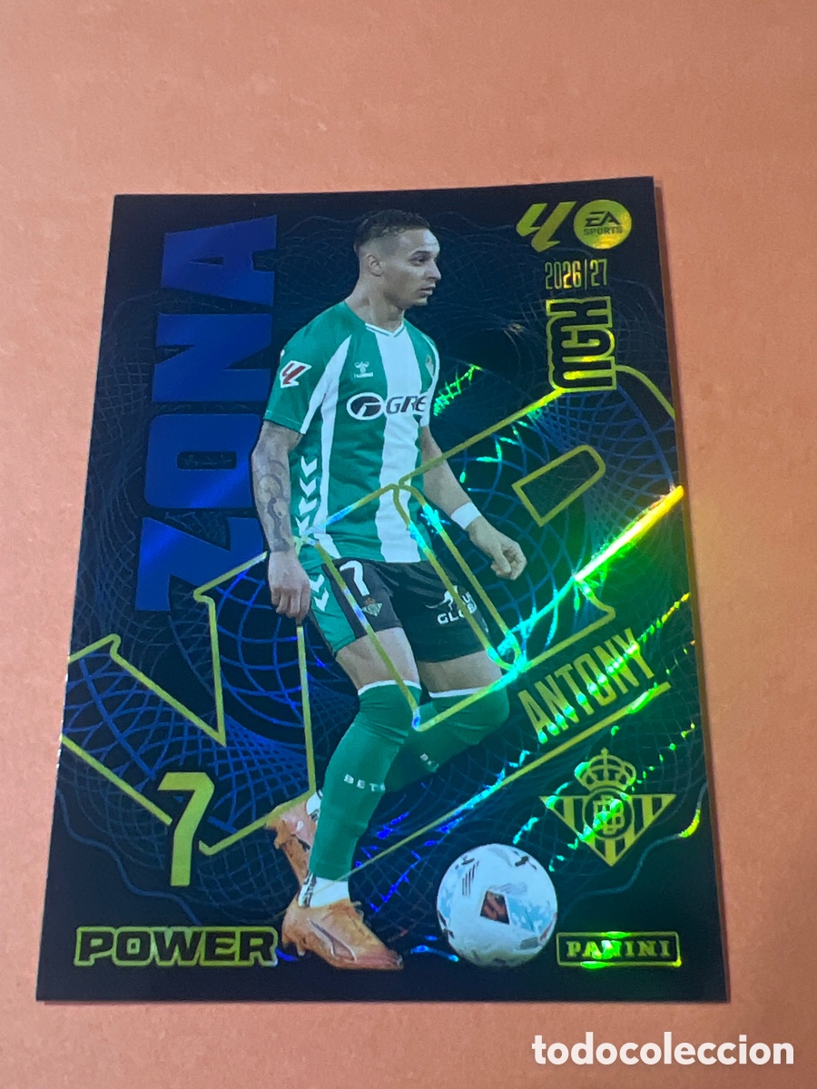 Cartes &agrave; collectionner de Football: C369. 388P ANTONY - BETIS - ZONA VIP FICHAS ALBUM MEGACRACKS 2026 2027 MGK 26 27