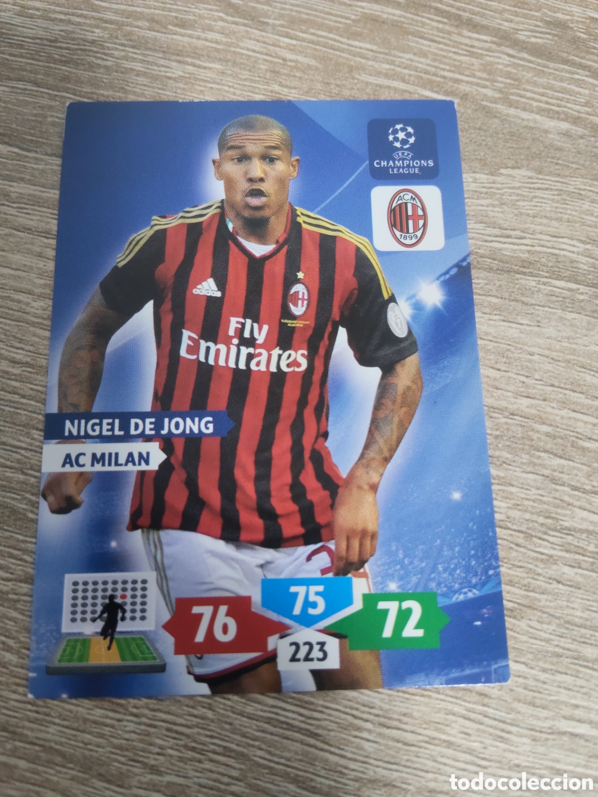 Figurine di Calcio: Panini Adrenalyn champions league 2013 2014 13 14 Nigel De Jong Milan