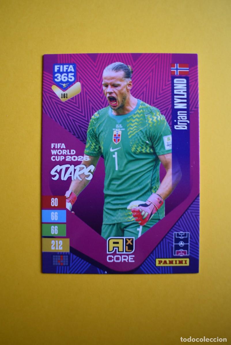 Figurine di Calcio: Cromo Adrenalyn XL. FIFA 365. 2027. Nyland. N. &ordm; 161. C&oacute;digo sin activar. Panini