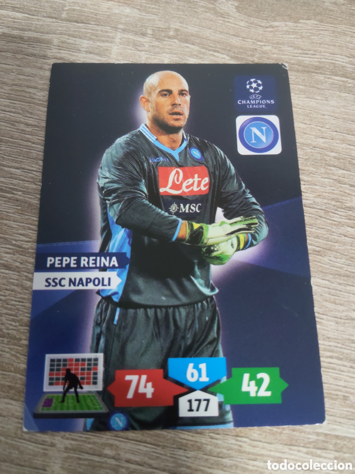 Figurine di Calcio: Panini Adrenalyn champions league 2013 2014 13 14 Pepe Reina N&aacute;poles