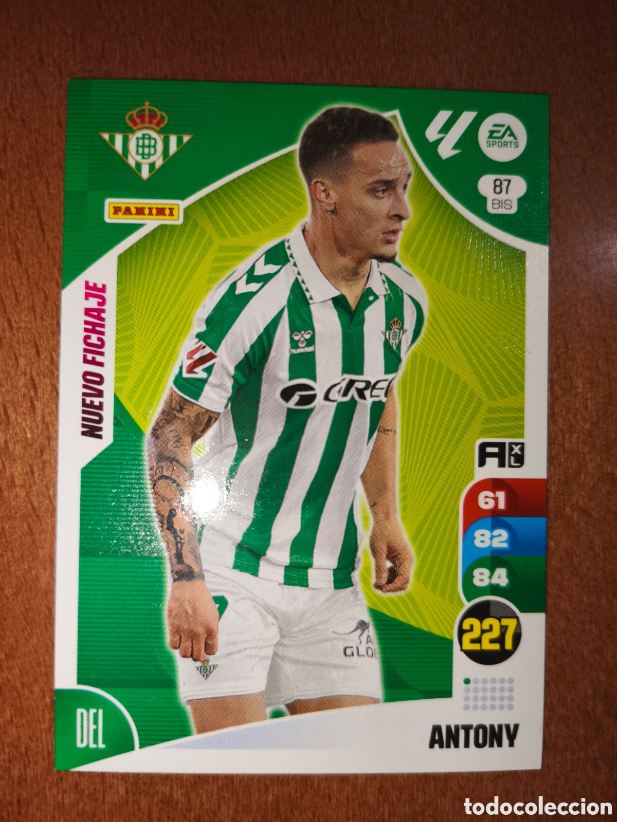 Figurine di Calcio: Antony n&deg;87 Bis NUEVO FICHAJE Adrenalyn XL Real Betis
