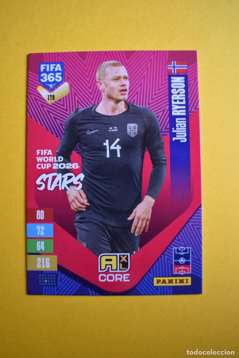 Figurine di Calcio: Cromo Adrenalyn XL. FIFA 365. 2027. Ryerson. N. &ordm; 179. C&oacute;digo sin activar. Panini