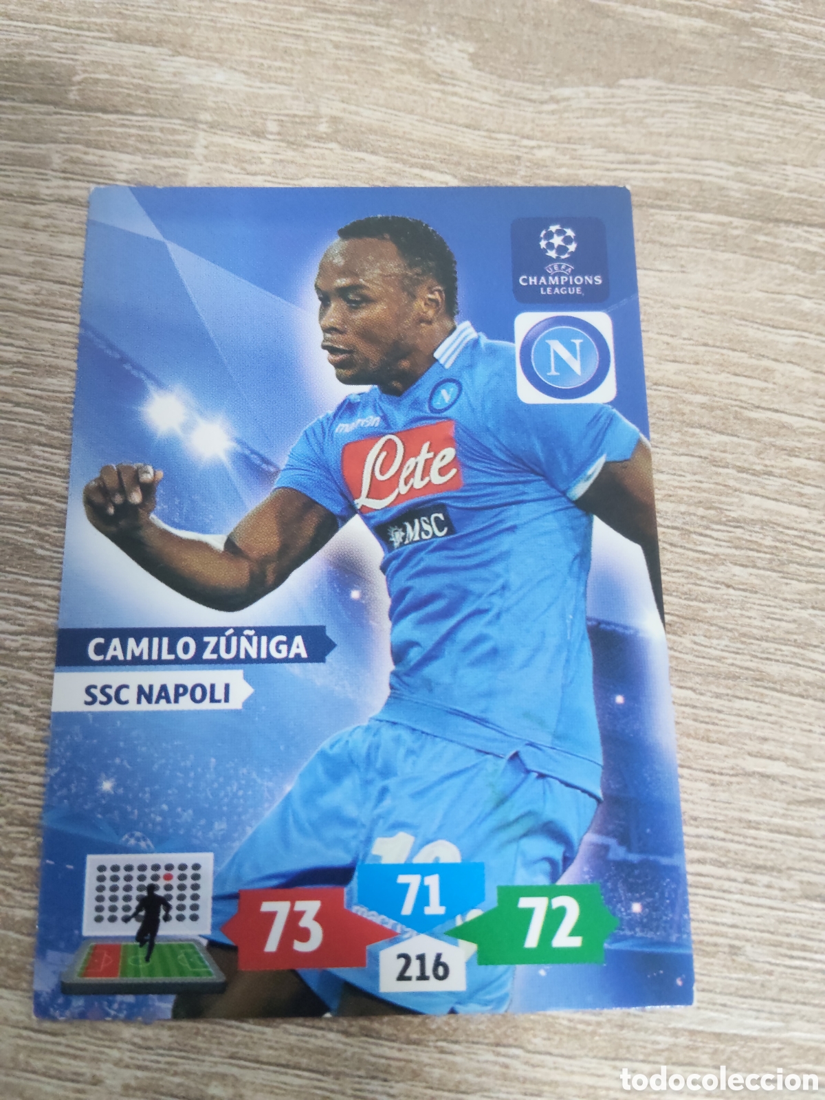 Figurine di Calcio: Panini Adrenalyn champions league 2013 2014 13 14 Camilo Z&uacute;&ntilde;iga N&aacute;poles