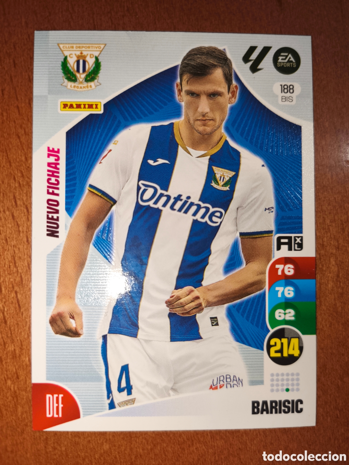 Figurine di Calcio: Barisic n&deg;188 Bis NUEVO FICHAJE Adrenalyn XL 24/25 Legan&eacute;s