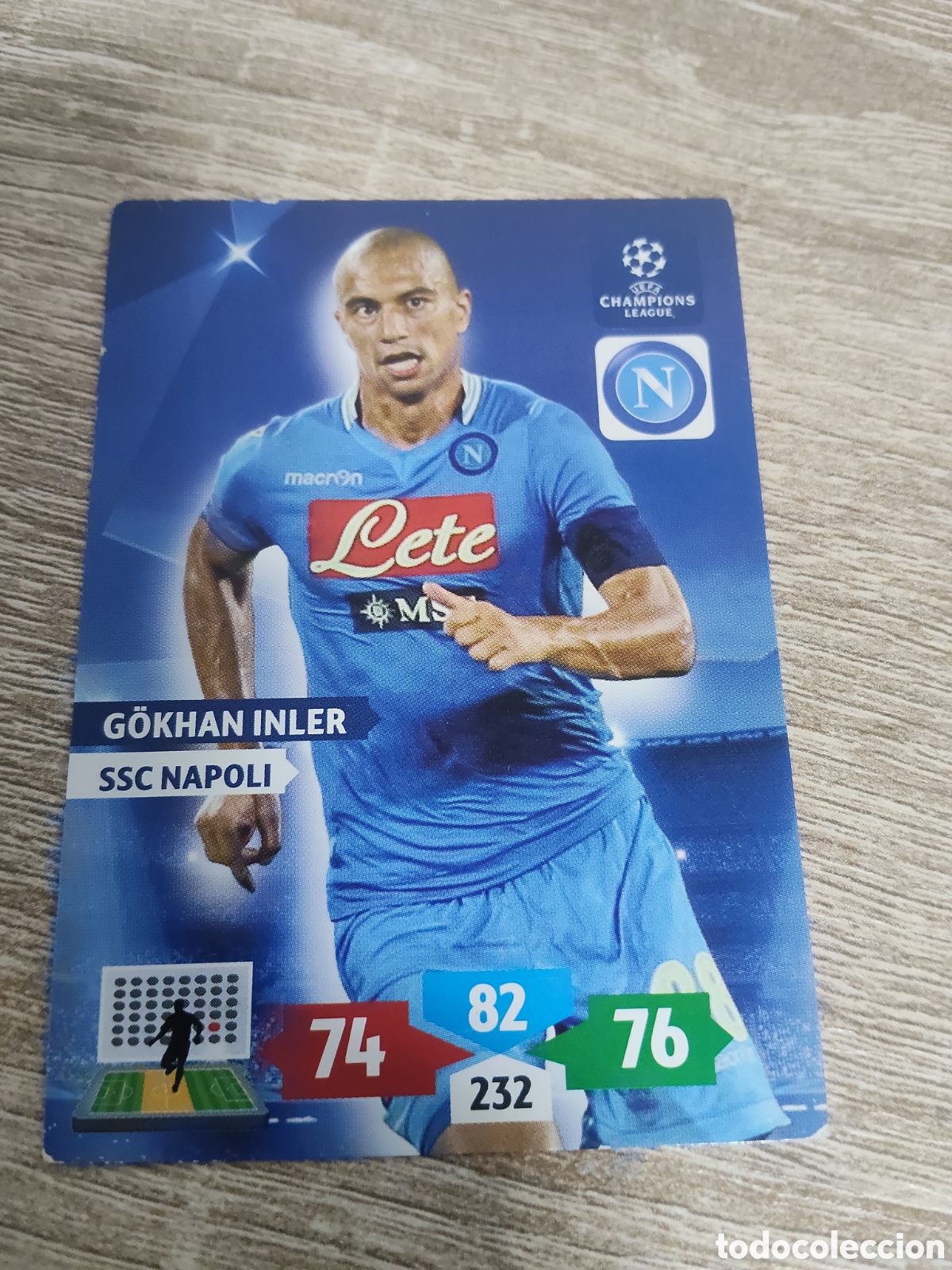 Figurine di Calcio: Panini Adrenalyn champions league 2013 2014 13 14 Gokhan Inler N&aacute;poles